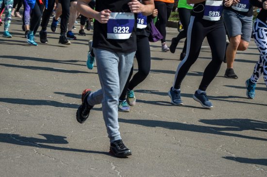 Running foot placement