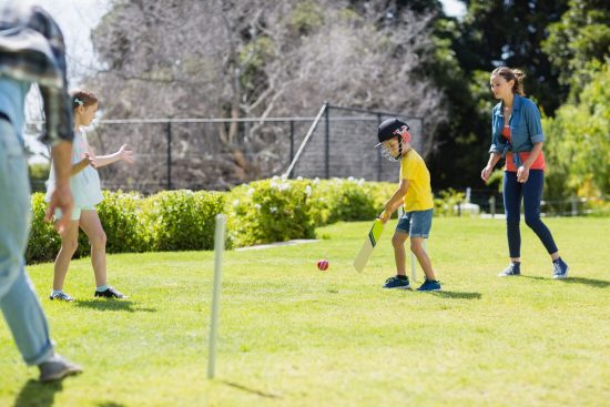 Backyard cricket warm-up
