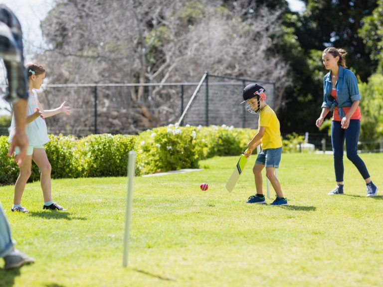 Backyard cricket warm-up